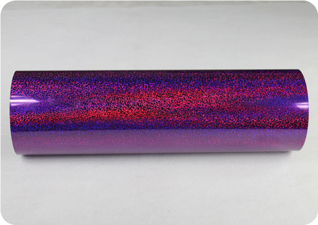 19.29inch Width PET Laser Heat Transfer Vinyl Purple CDH-04 1Yard