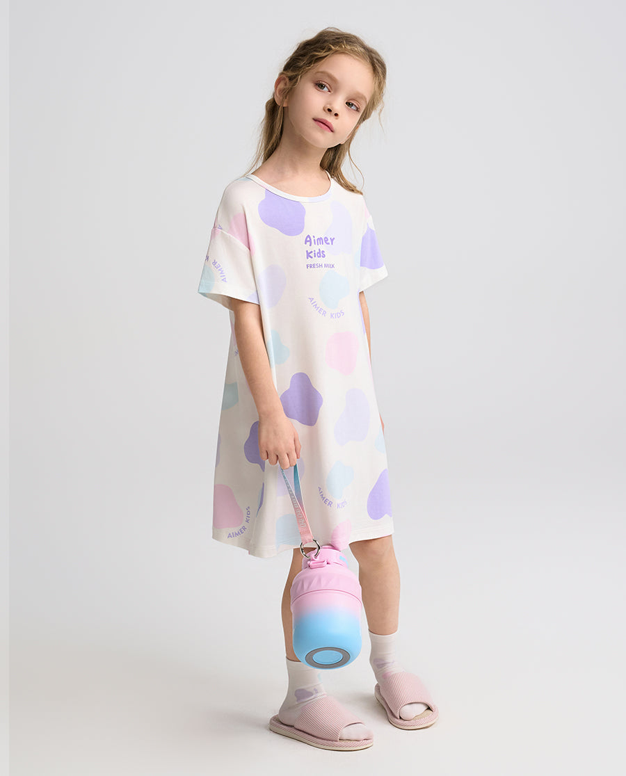 Aimer Kids Milk Fiber Collection Nightdress For Girls