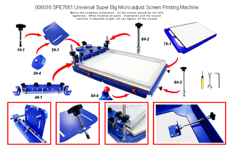 1 Color 1 Station Screen Printing Machine