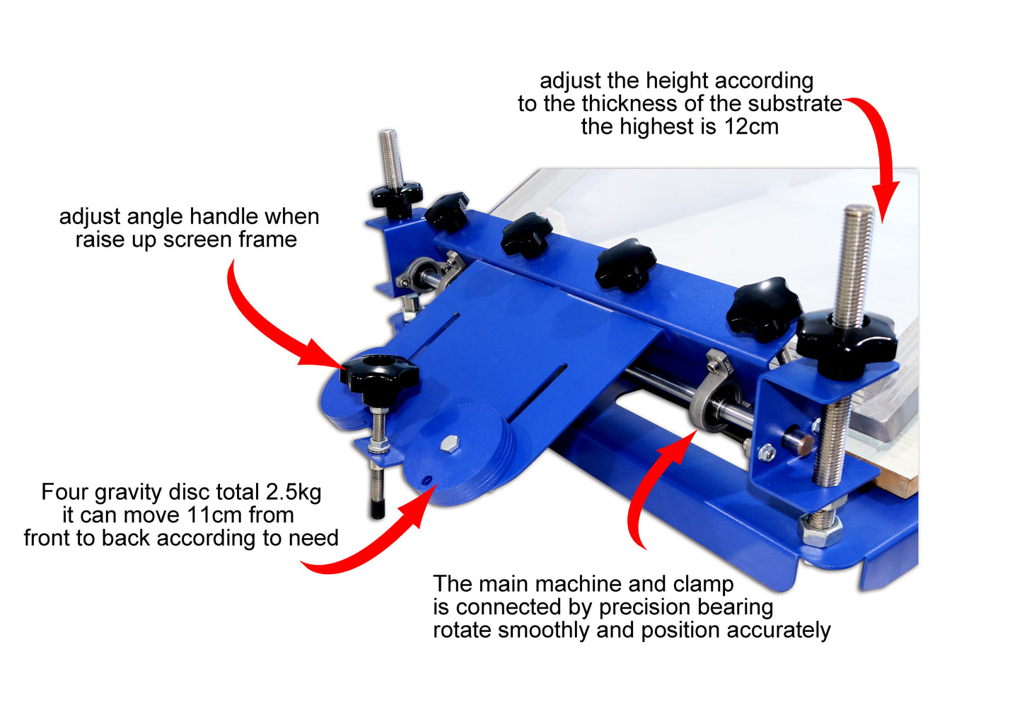 1 Color 1 Station Screen Printing Machine