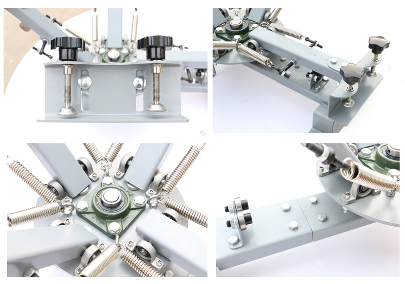 4 Color 1 Station Screen Printing Machine