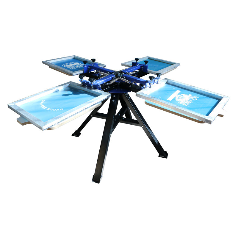 4 Color 4 Station Screen Printing Machine