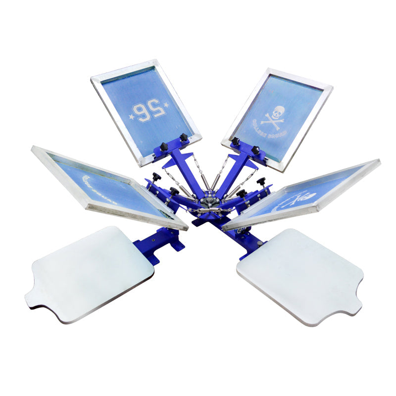 4 Color 2 Station Screen Printing Machine
