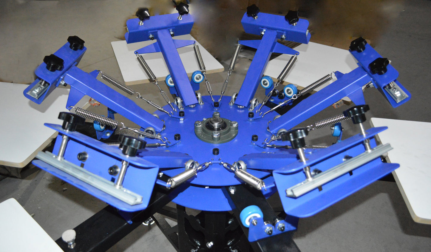 6 Color 6 Station Screen Printing Machine