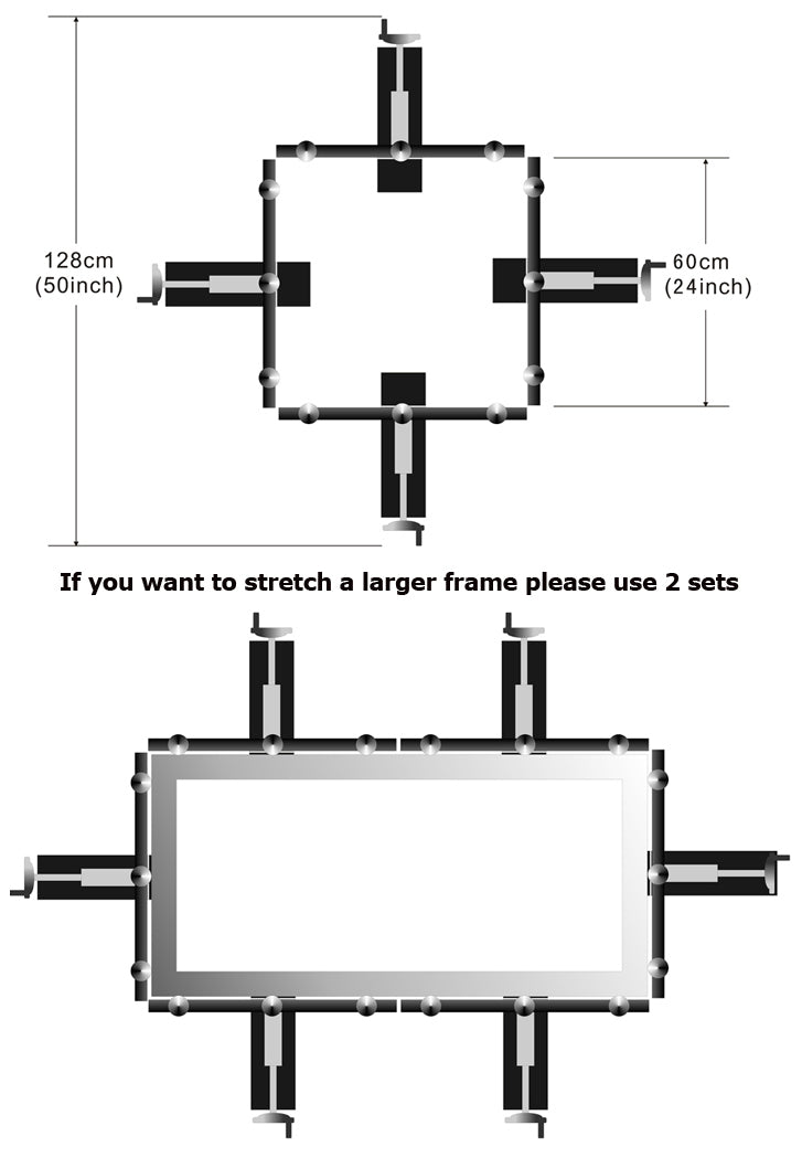 24"x24"Hand Screen Stretcher