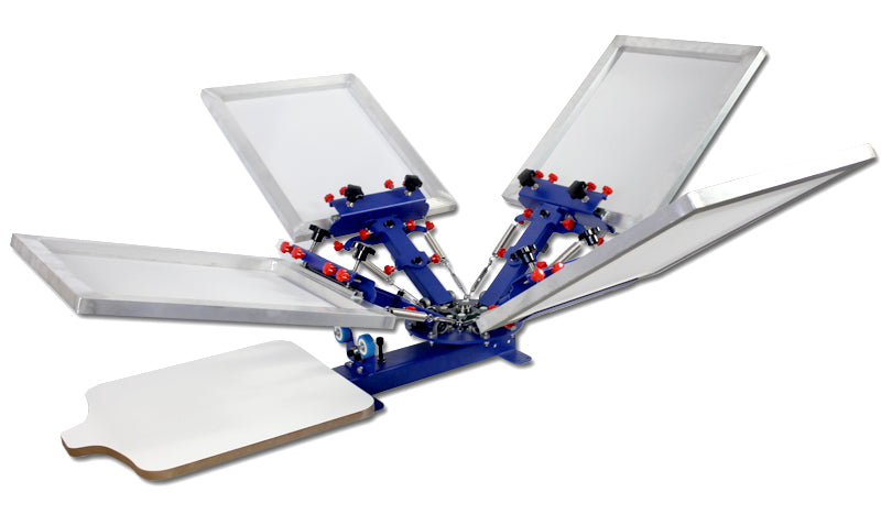 4 Color 1 Station Screen Printing Machine
