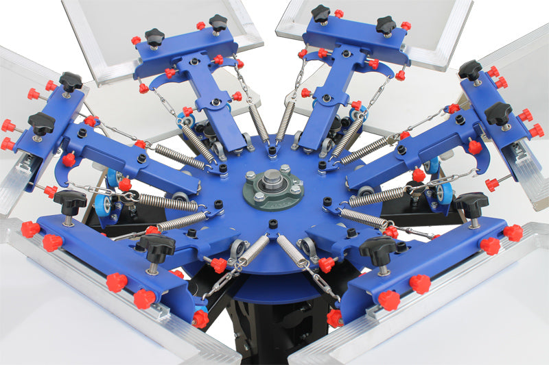 6 Color 6 Station Screen Printing Machine