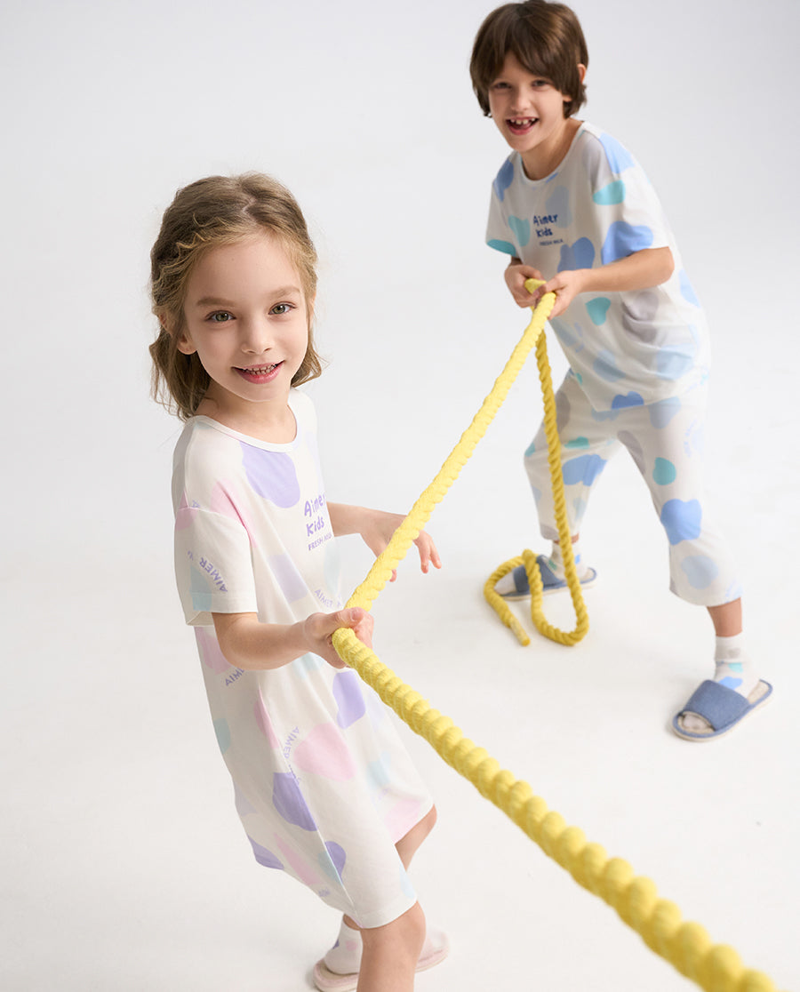 Aimer Kids Milk Fiber Collection Nightdress For Girls