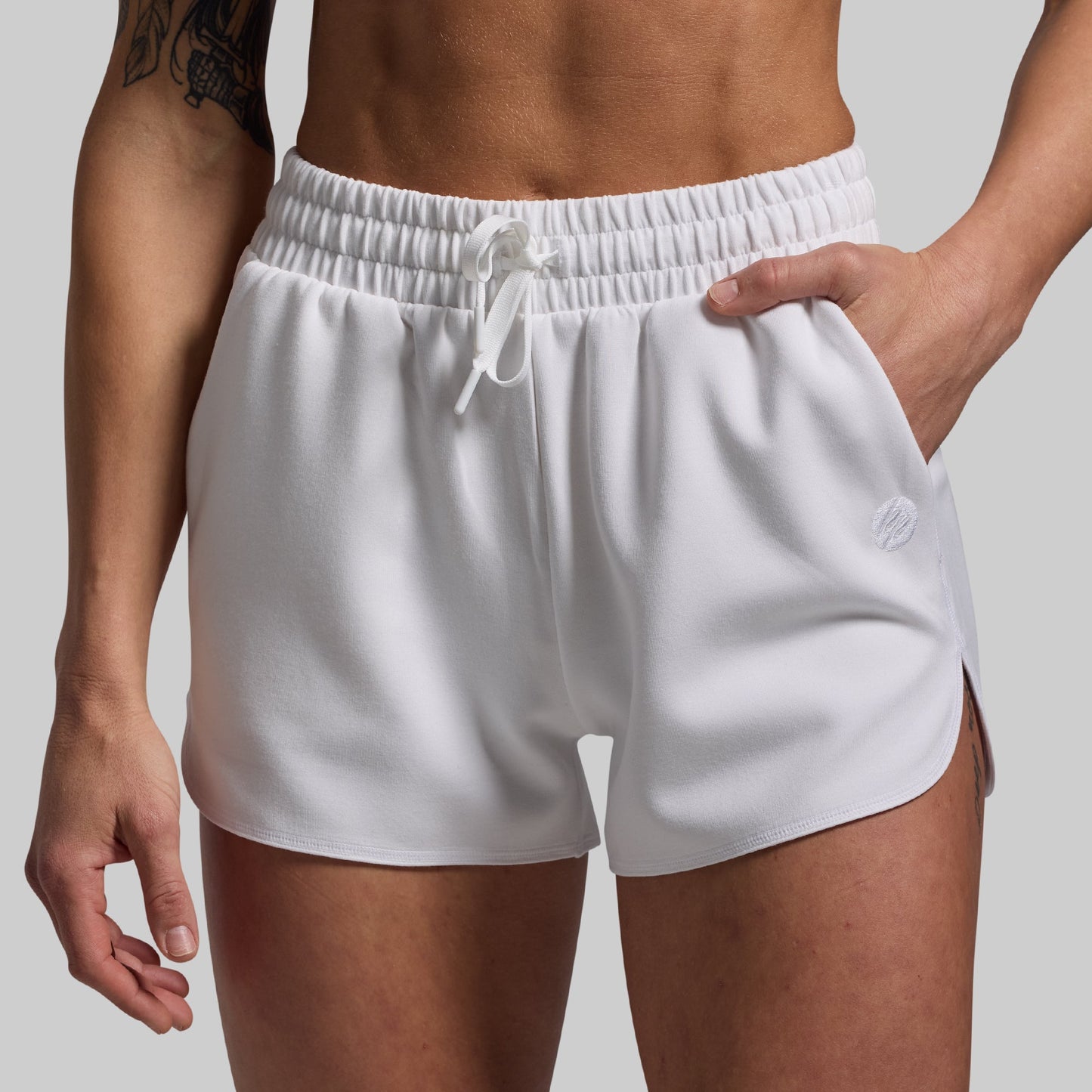 Lounge Lux Short Set (White)