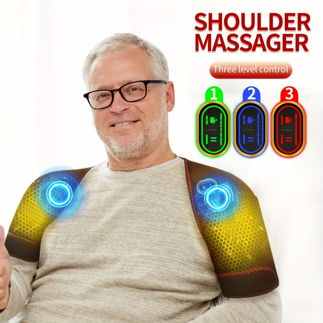 USB Powered Dual Shoulder Heating Massager TJR7P4D