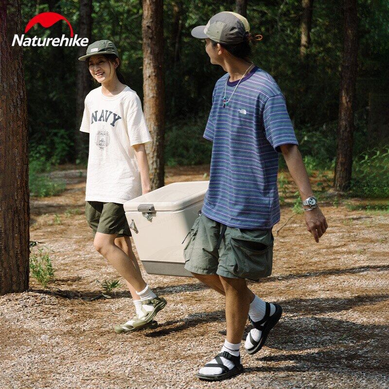 Naturehike Retro-Style Cooler Box Portable Lightweight 29L & 51L Capacity Food Drink Storage Ice Chest Cold Up To 48H Camping Outdoor Picnic