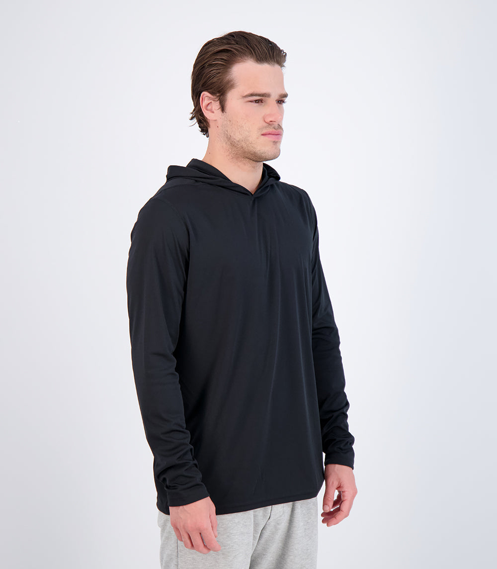 Teaser™ Mens Long Sleeve Hoodie ProtectUV® Sun Protective Shirt