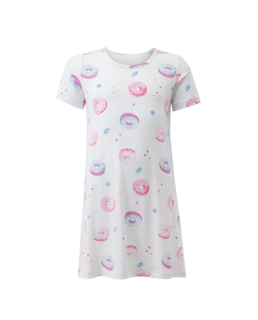 Aimer Kids Short-sleeved Nightdress For Girls