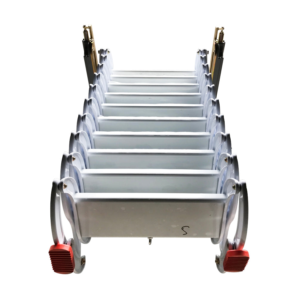 White Wall Mounted Loft Wall Ladder