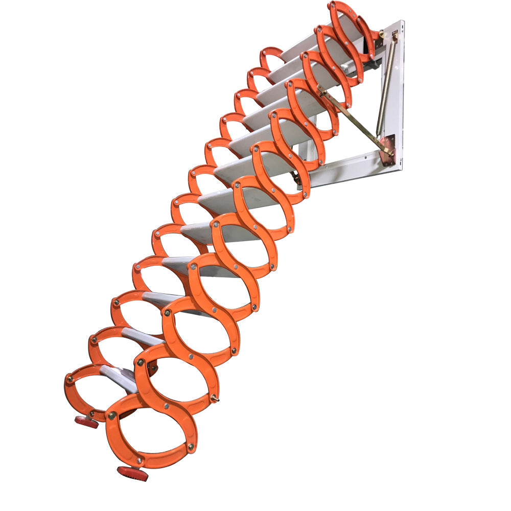 Orange Loft Wall Ladder Stairs