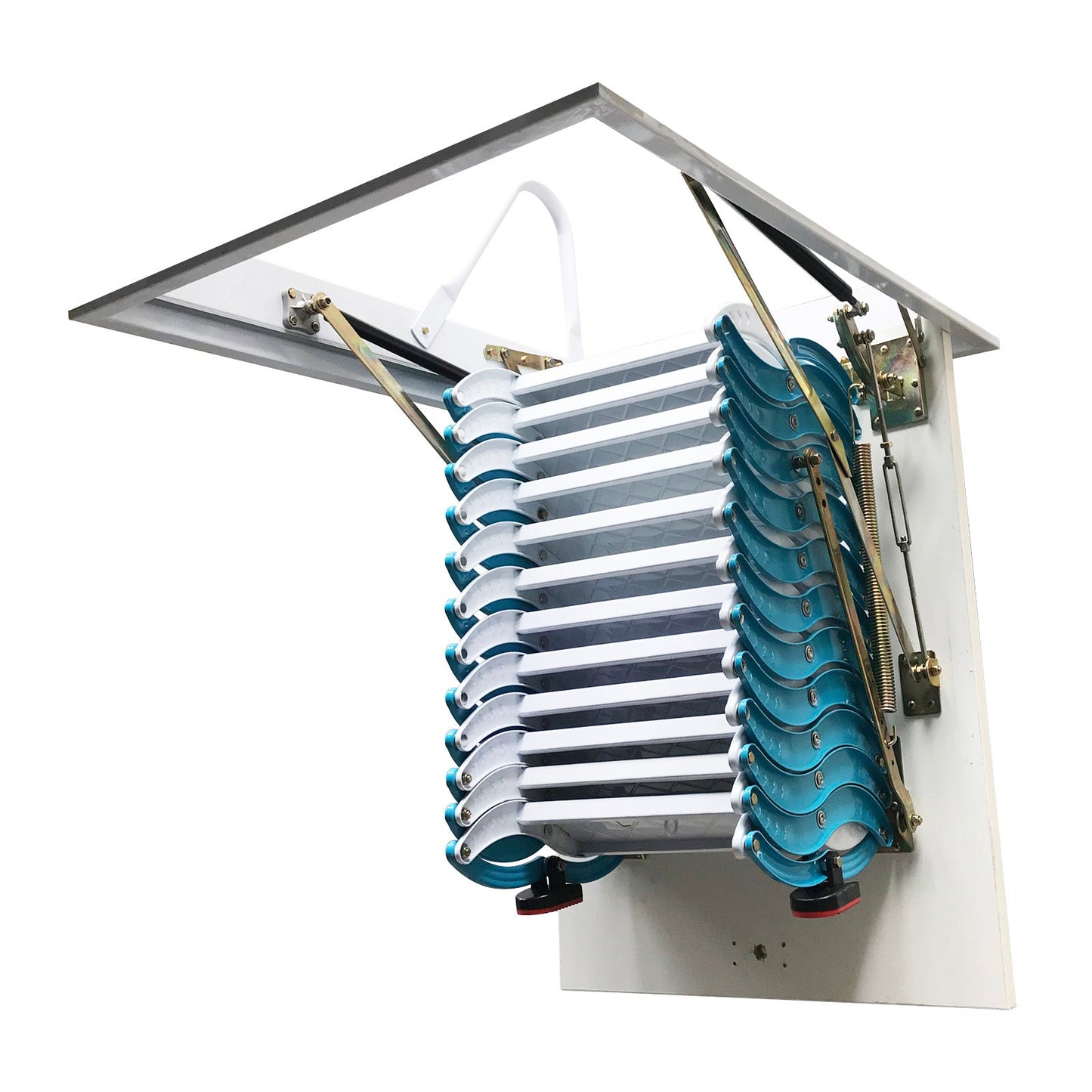 Blue Loft Wall Ladder Stairs