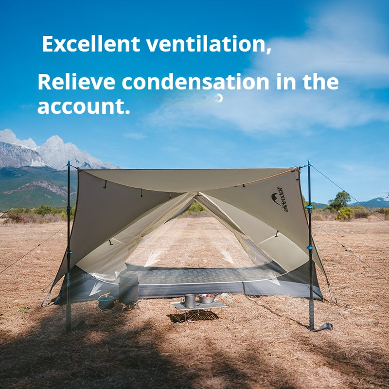 Naturehike MONGAR Series UL Tent Portable Ultralight 1 and 2 Person 15D Nylon Rainproof Expandable Canopy Double Layer Camping Outdoor Hiking Backpacking Cycling Tent