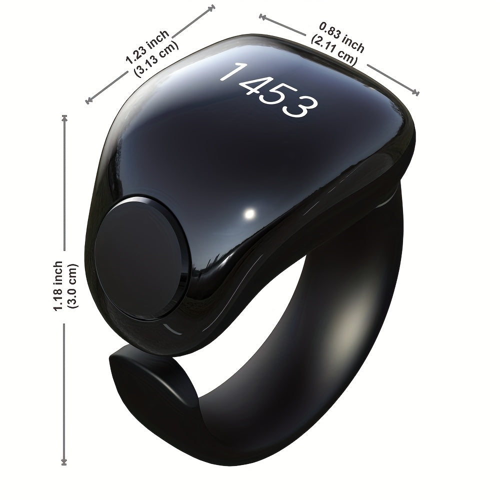TBSoon iQIBLA Zikr Smart Prayer Ring with OLED Display TJR2K5Z