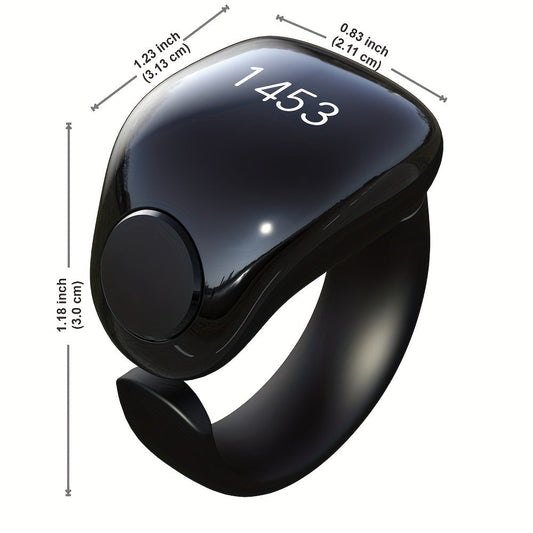 TBSoon iQIBLA Zikr Smart Prayer Ring with OLED Display TJR2K5Z