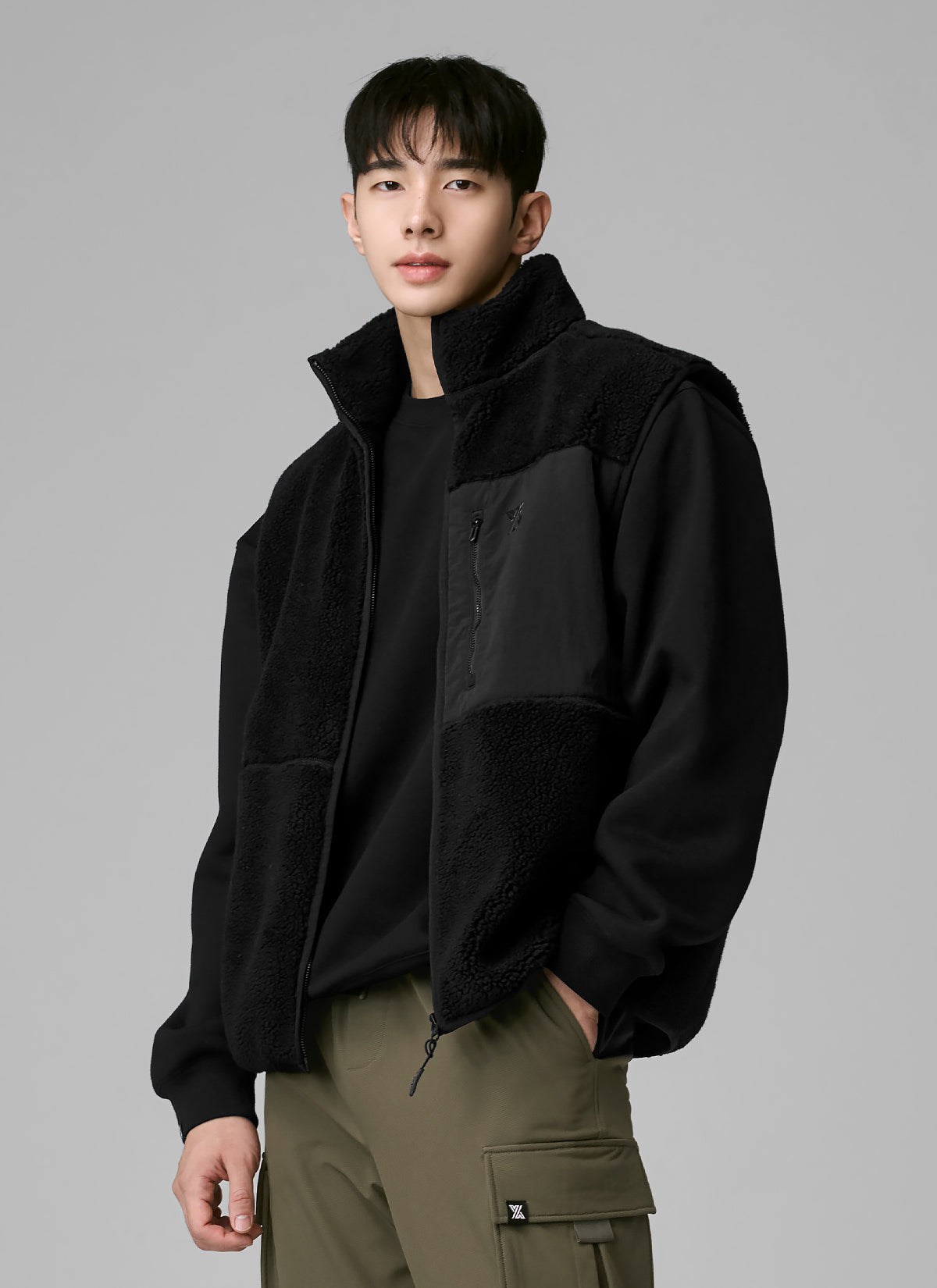 Multi-pocket Fleece Vest