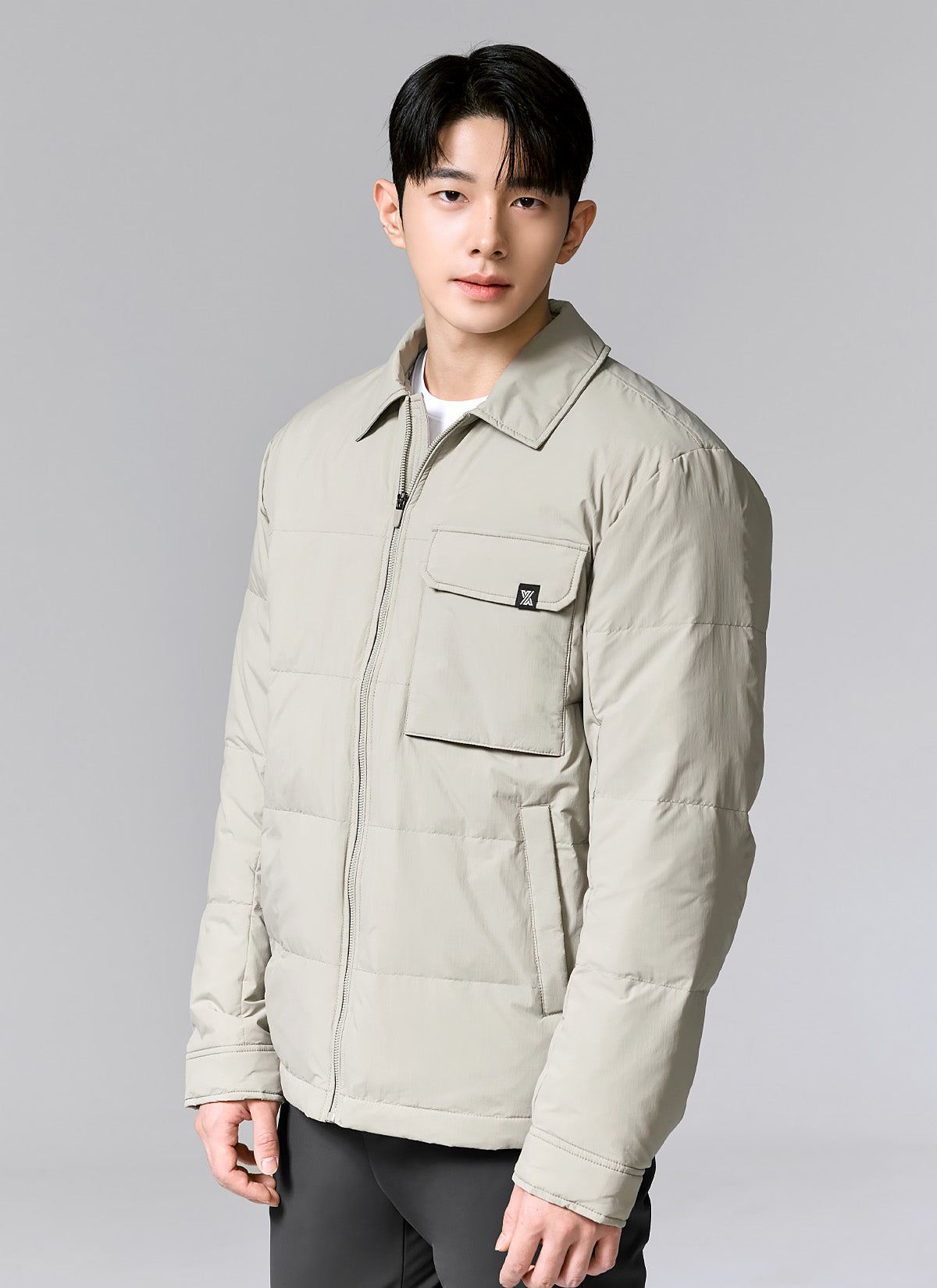 Out-pocket Goose Down Shacket