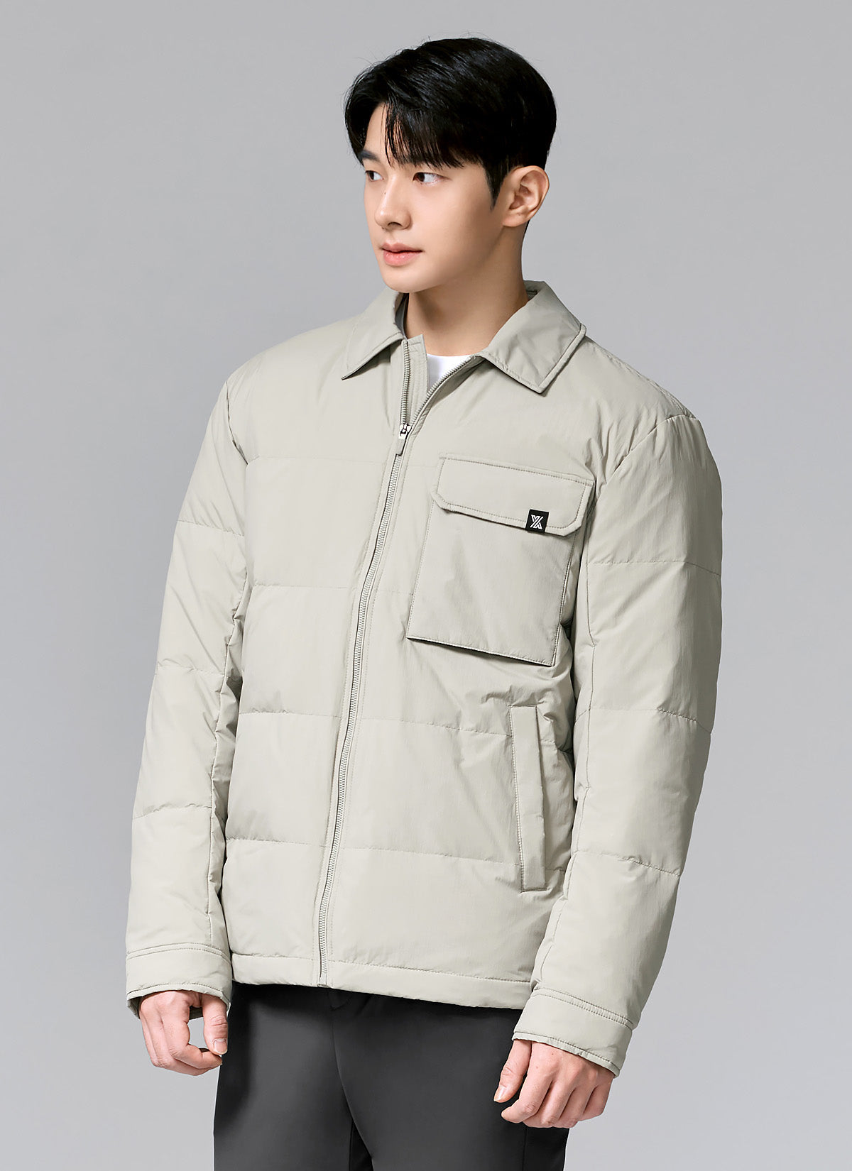 Out-pocket Goose Down Shacket