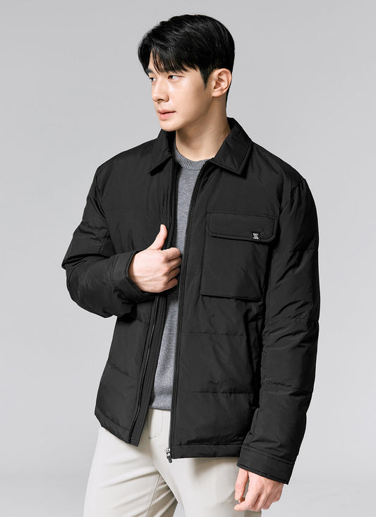 Out-pocket Goose Down Shacket