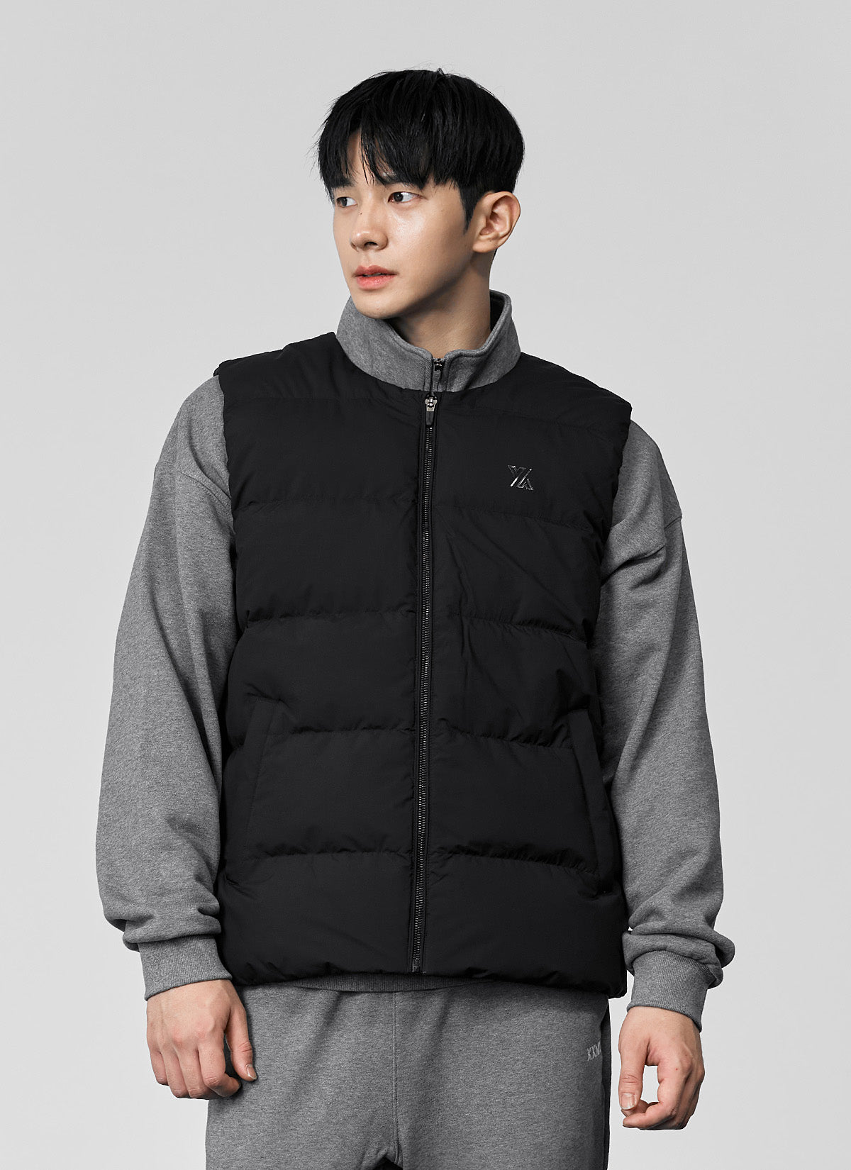 Goose Down Round Neck Vest