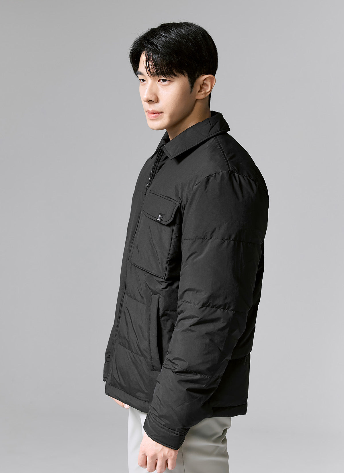 Out-pocket Goose Down Shacket