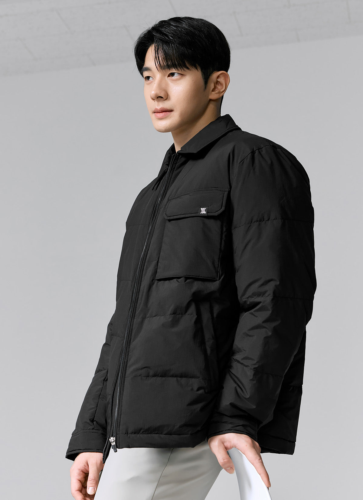 Out-pocket Goose Down Shacket