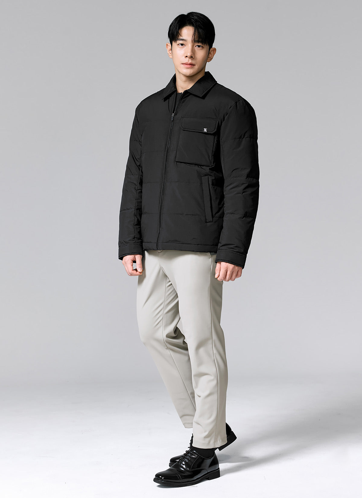 Out-pocket Goose Down Shacket