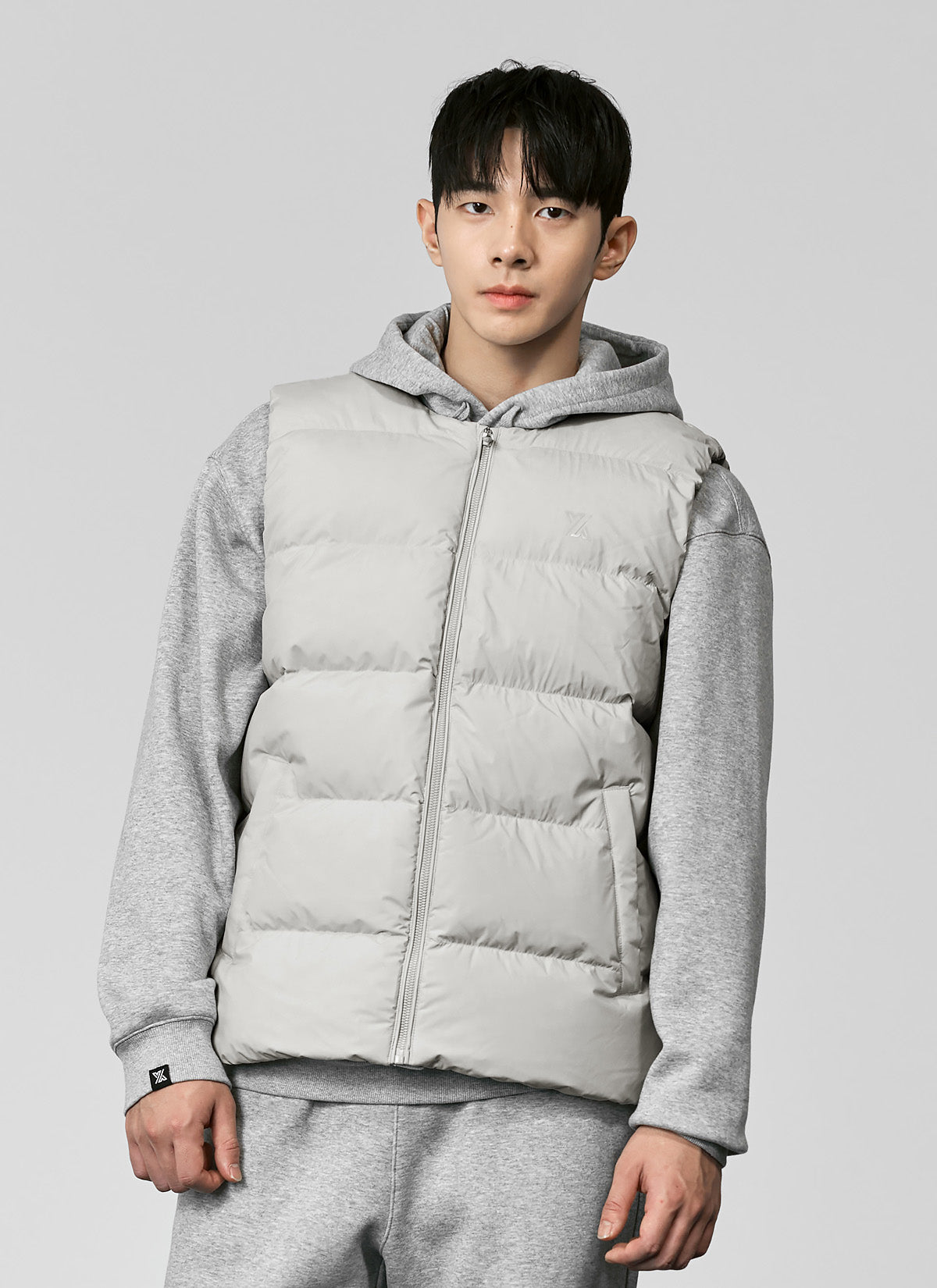 Goose Down Round Neck Vest