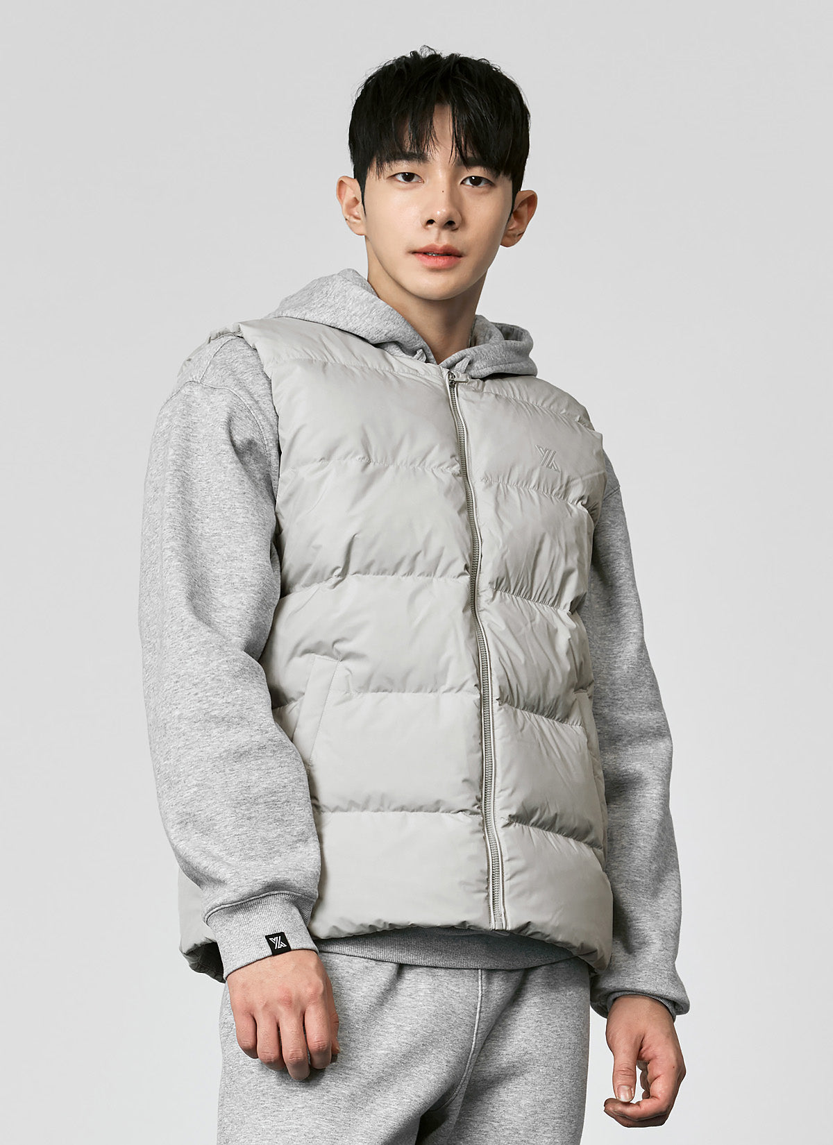 Goose Down Round Neck Vest