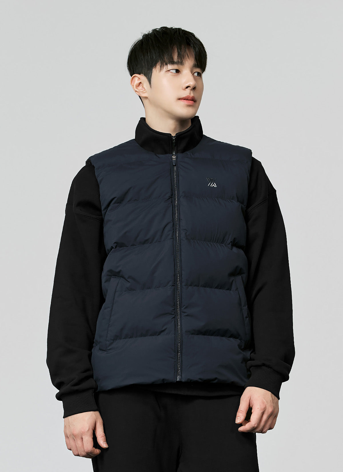 Goose Down Round Neck Vest