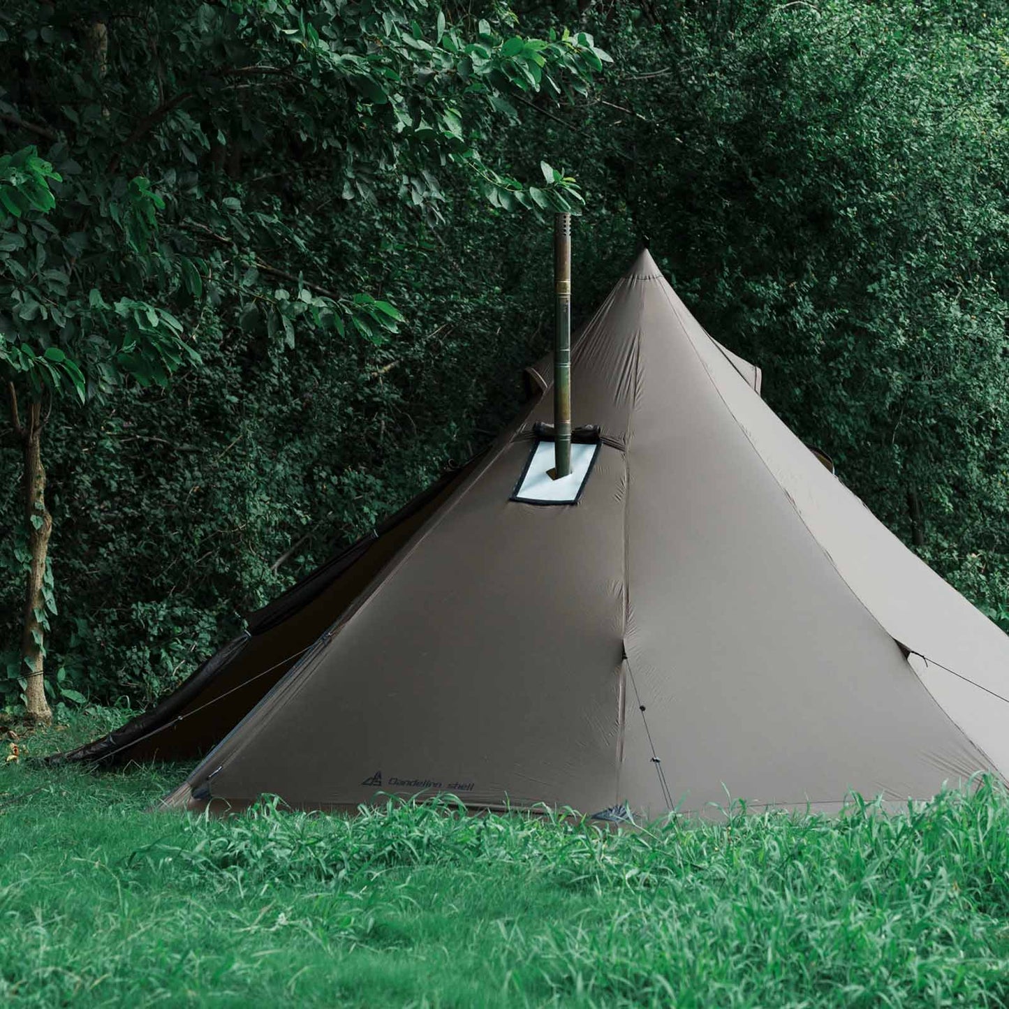 DS005 Hot Tent with Stove Jack Winter Tent 4 Season Tent 3-4 Person 4.8lb Lightweight Water & Wind-Resistant