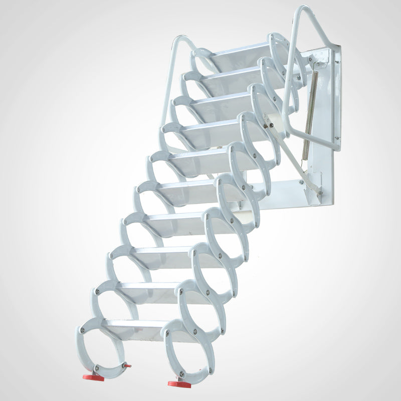 White Loft Wall Ladder Stairs