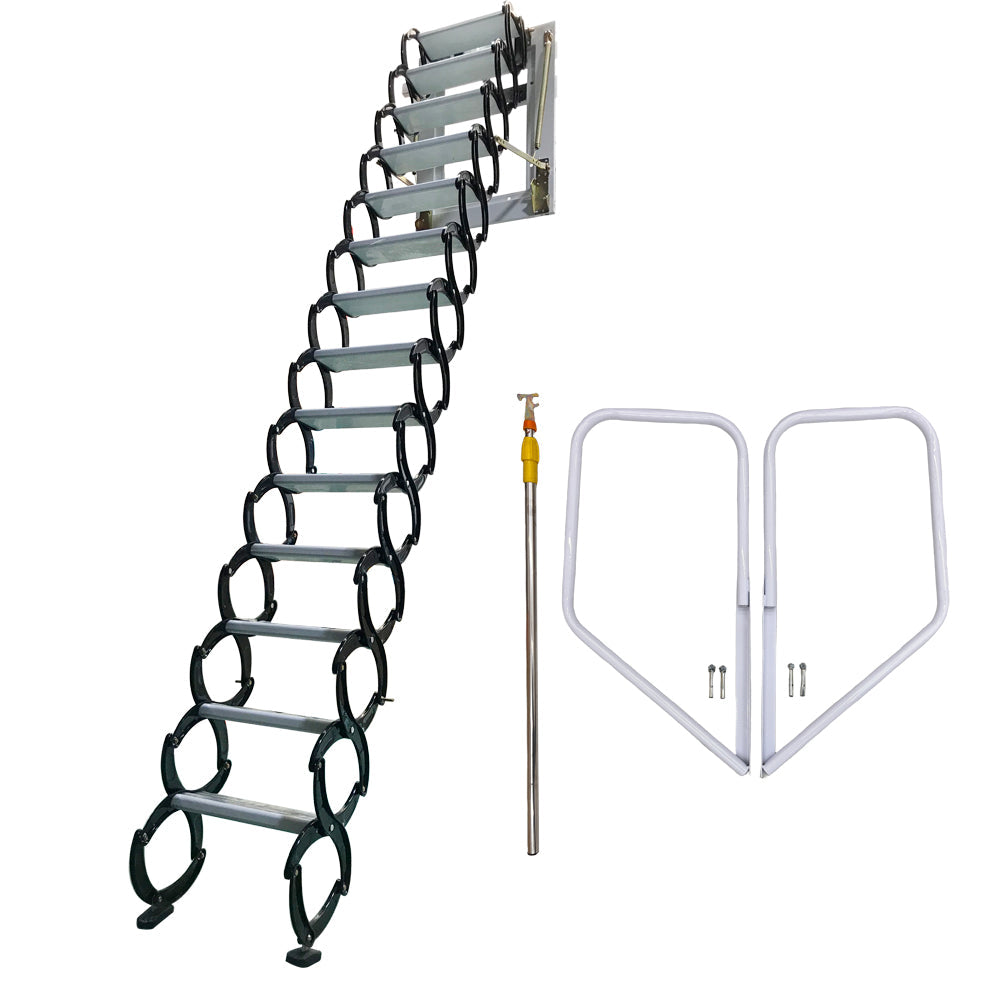Black Loft Wall Ladder Stairs