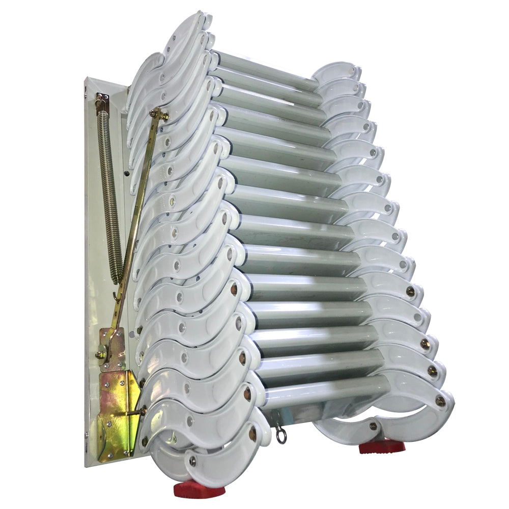 White Loft Wall Ladder Stairs