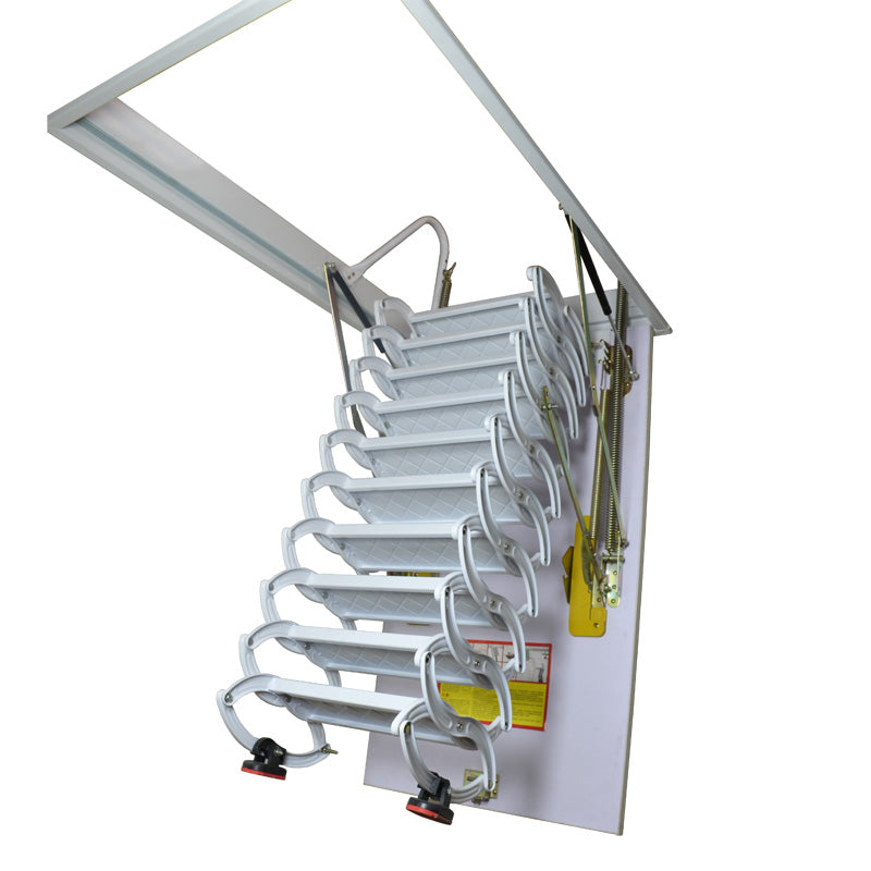 White Loft Wall Ladder Stairs