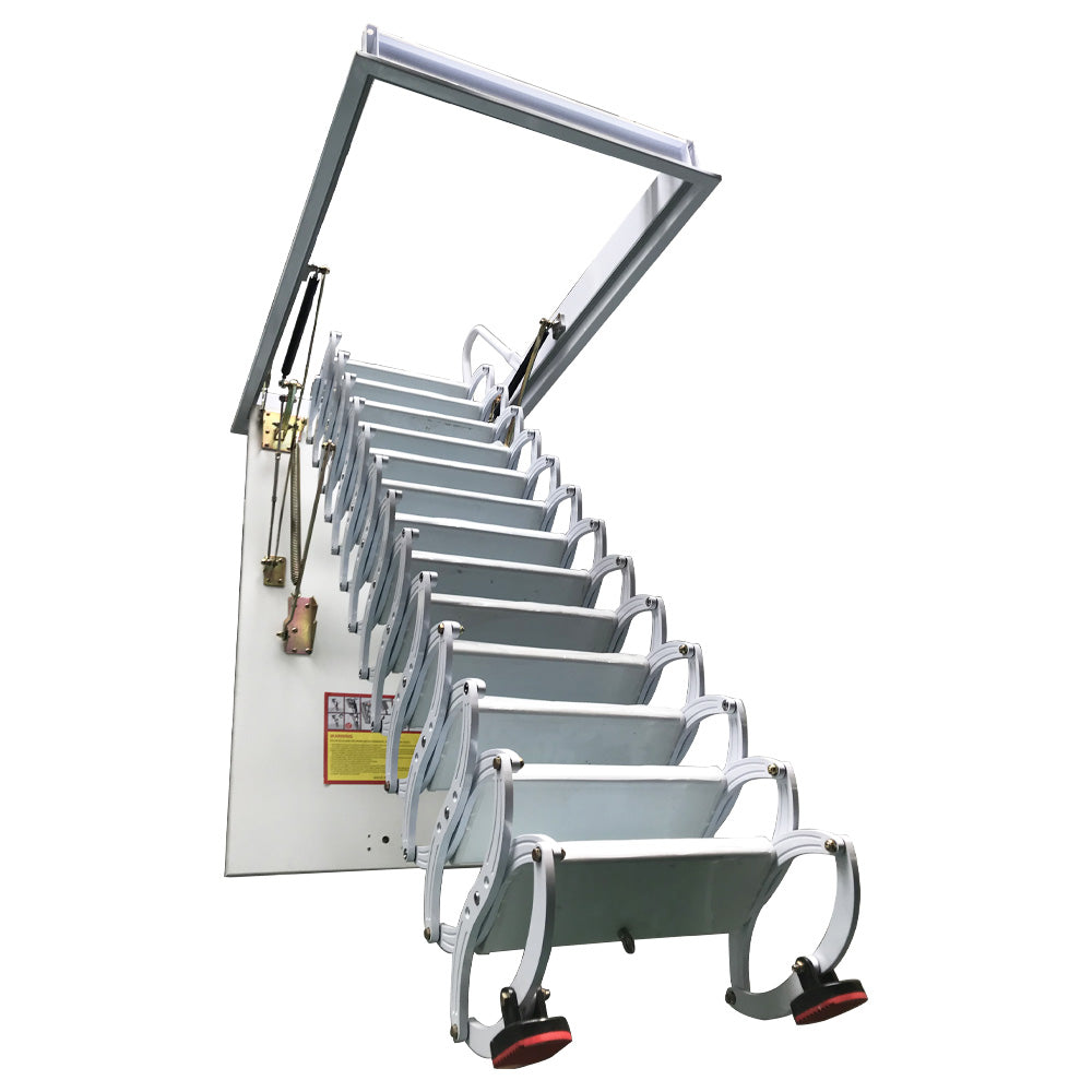 White Loft Wall Ladder Stairs