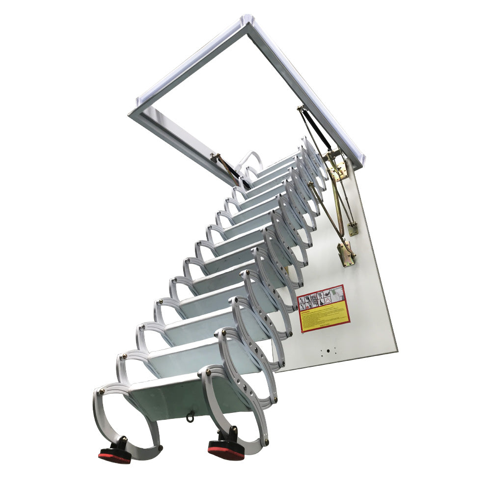 White Loft Wall Ladder Stairs