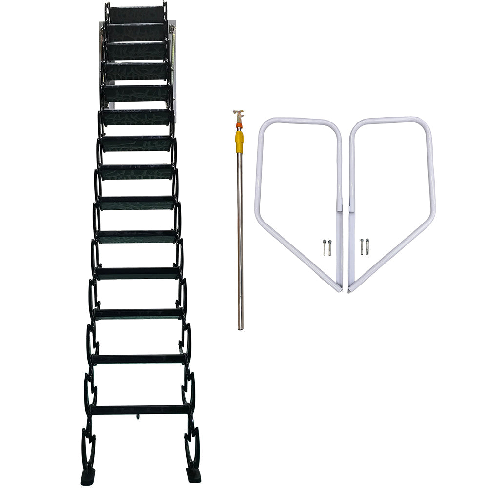 Black Loft Wall Ladder Stairs
