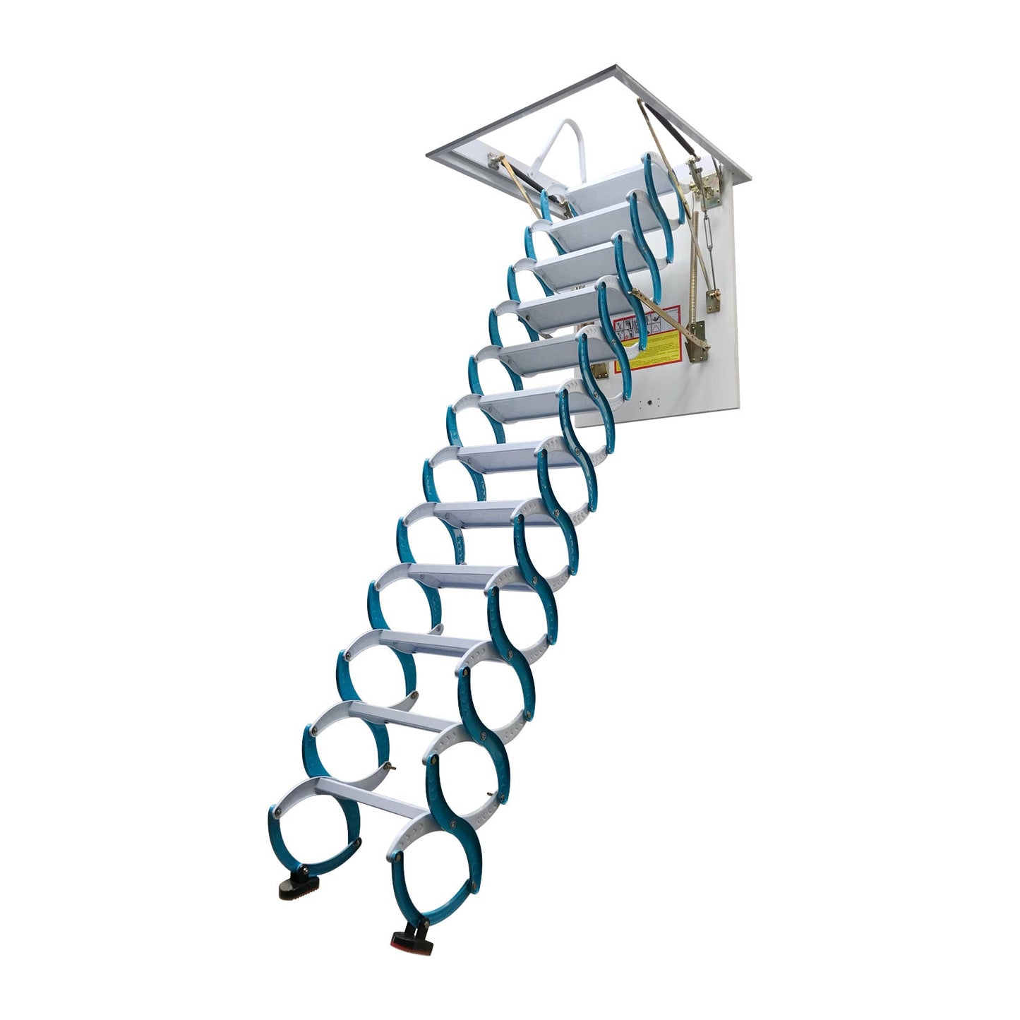 Blue-white Loft Wall Ladder Stairs