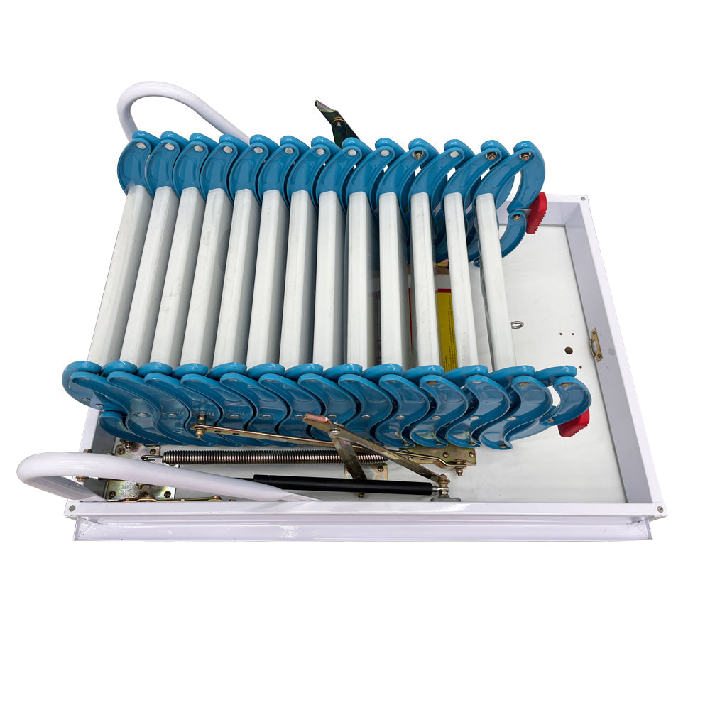 Blue Attic Pull Down Ceiling Ladder Stairs