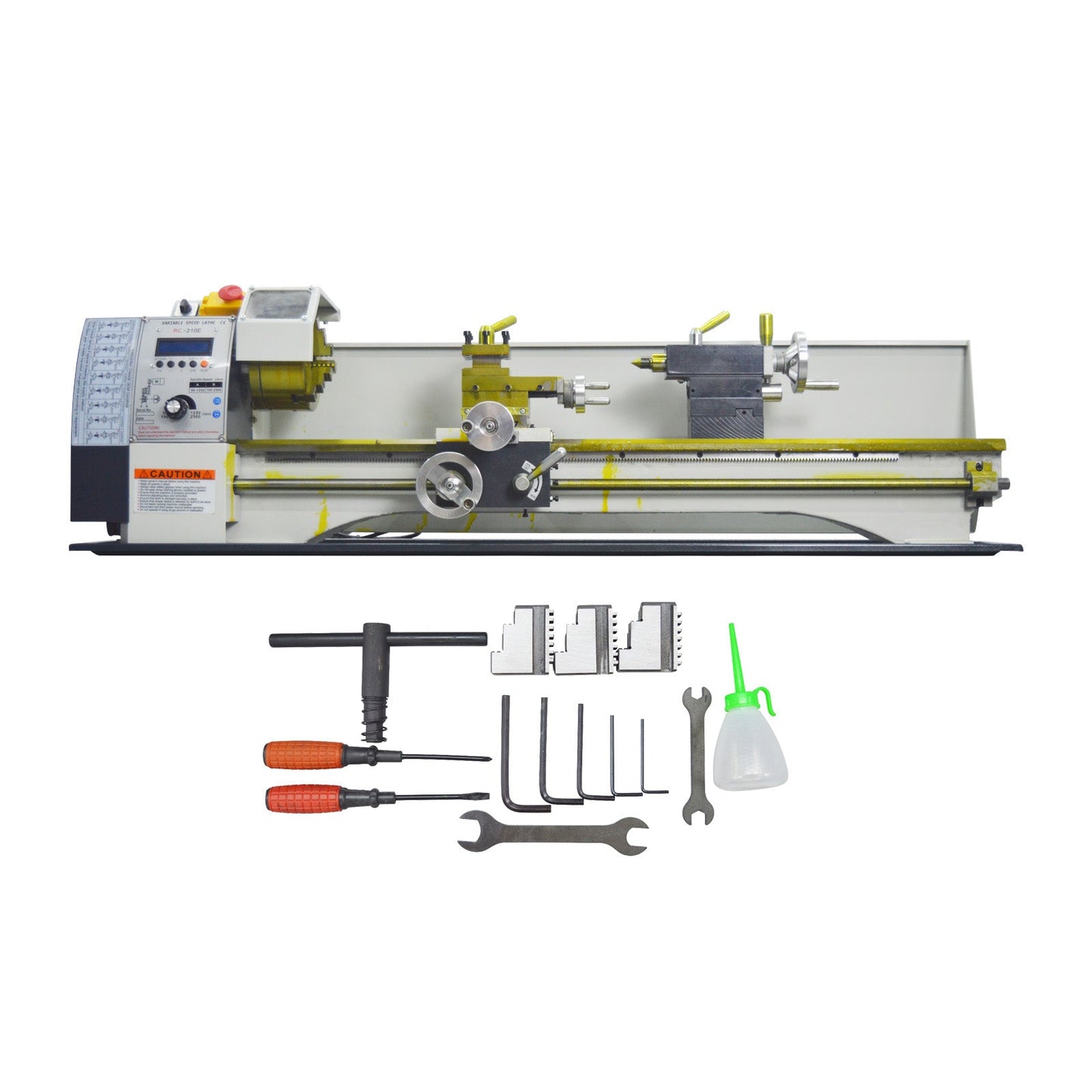 RC-210E Precision Metal Bench Lathe 1100W