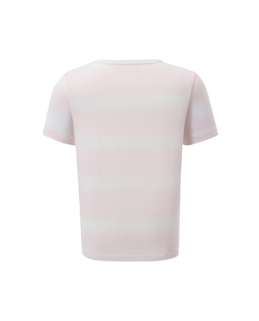 Aimer Kids Short-sleeve Tops Homewear Set For Girls