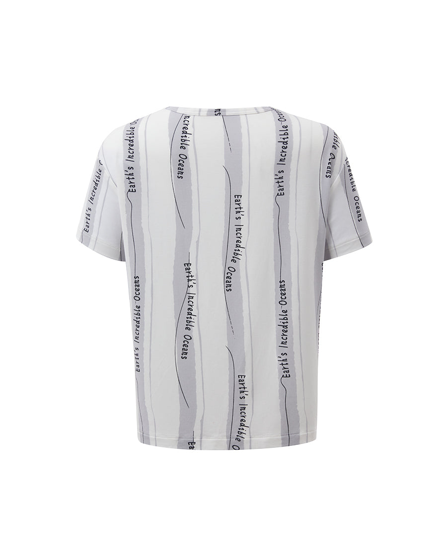 Aimer Kids Short-sleeve Tops Homewear Set For Boys