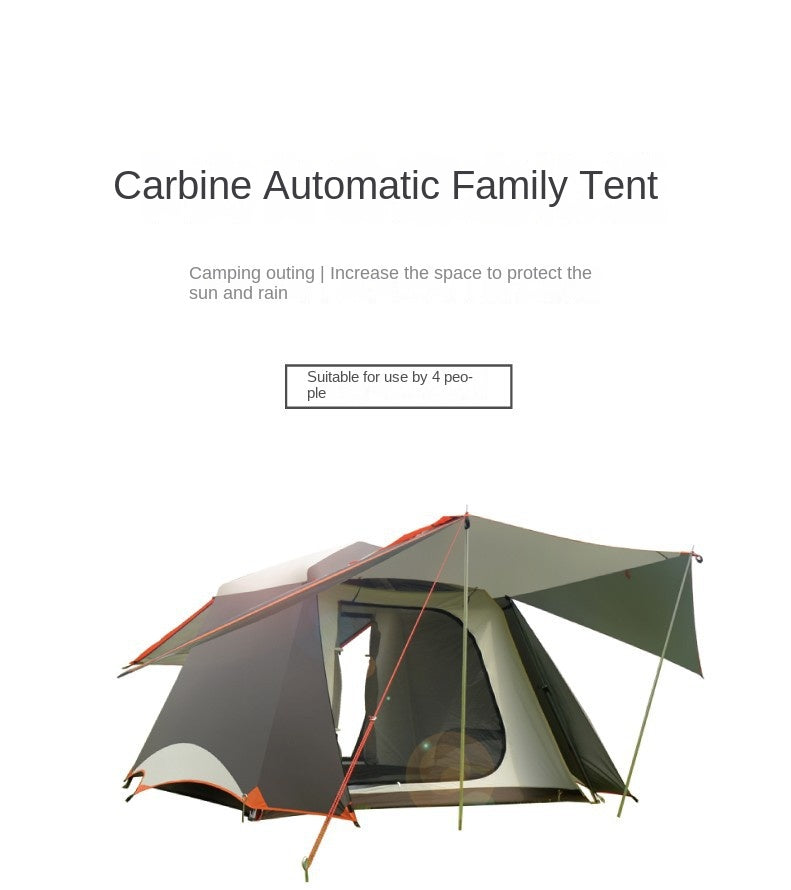 Vidalido CABIN PLUS Series Automatic Cabin Style Tent Portable Lightweight Folding for 4-6 Person Family Shed Leisure Quick Opening Sunshade Tent