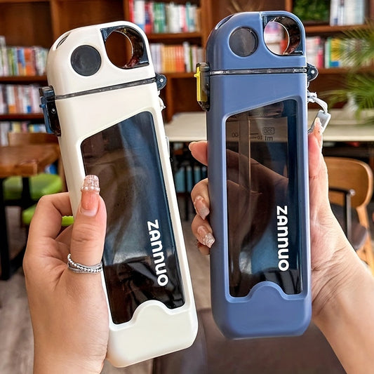 Plastic Leakproof Square Water Bottle 350ml-MFH3