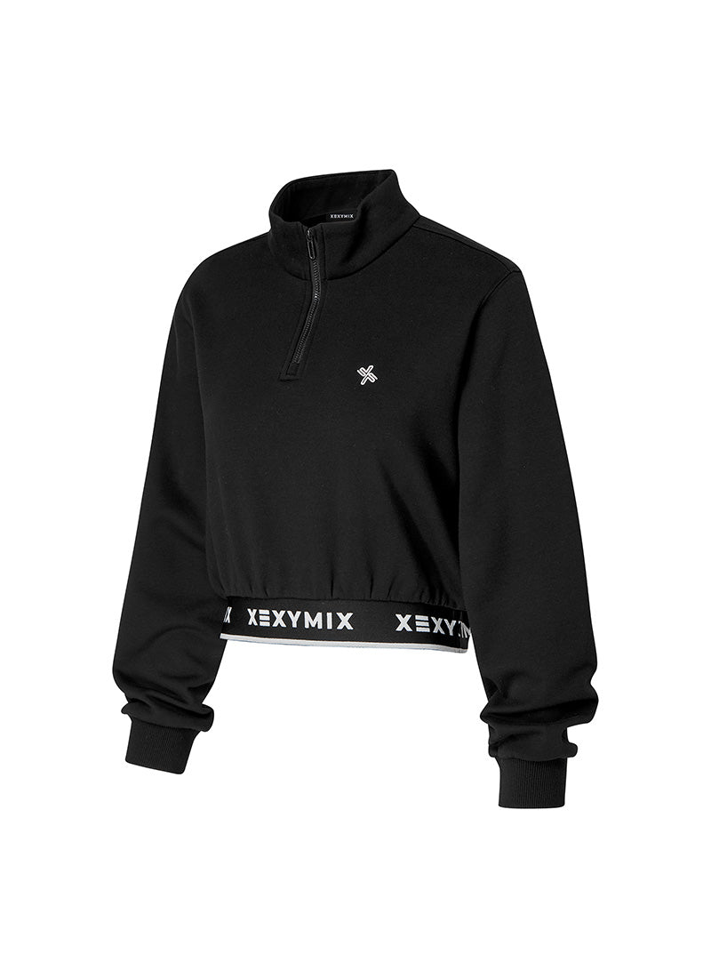 Logo Point Warm Crop Sweatshirt